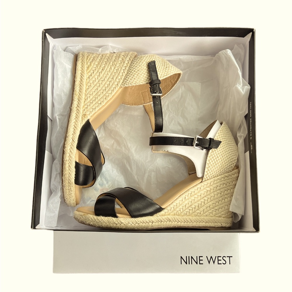 Nine West Jordyn Espadrille Wedge Sandal (Women 6.5)